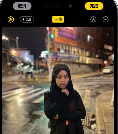 惠山苹果15服务店分享如何在iPhone15系列机型拍摄照片中添加人像效果 